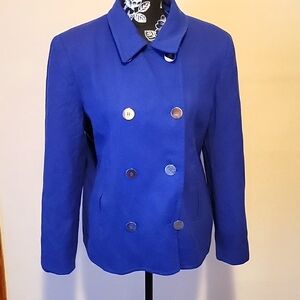 Womens blue wool jacket